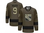 New York Rangers #9 Adam Graves Green Salute to Service Stitched NHL Jersey