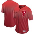 Nike Philadelphia Phillies Blank Red Drift Fashion MLB Jersey
