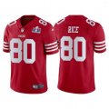 San Francisco 49ers 80 Jerry Rice 2022 New Scarlet Vapor Untouchable Stitched Football 2024 Super Bowl LVIII Jersey