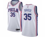 Philadelphia 76ers #35 Trevor Booker Swingman White NBA Jersey - Association Edition
