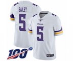 Minnesota Vikings #5 Dan Bailey White Vapor Untouchable Limited Player 100th Season Football Jersey