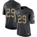 New York Giants #29 Xavier McKinney Black Stitched Limited 2016 Salute to Service Jersey