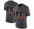 Dallas Cowboys #90 DeMarcus Lawrence Limited Black USA Flag 2019 Salute To Service Football Jersey