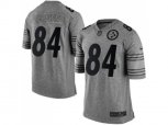 Pittsburgh Steelers #84 Antonio Brown Gridiron Gray jerseys(Limited)