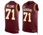Washington Redskins #71 Trent Williams Limited Red Player Name & Number Tank Top Football Jersey