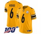 Pittsburgh Steelers #6 Devlin Hodges Limited Gold Inverted Legend 100th Season Football Jersey