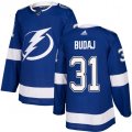 Tampa Bay Lightning #31 Peter Budaj Premier Royal Blue Home NHL Jersey