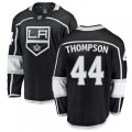 Los Angeles Kings #44 Nate Thompson Authentic Black Home Fanatics Branded Breakaway NHL Jersey