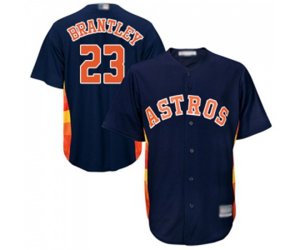 Houston Astros #23 Michael Brantley Replica Navy Blue Alternate Cool Base Baseball Jersey
