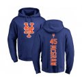 New York Mets #45 Tug McGraw Royal Blue Backer Pullover Hoodie