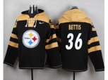 Pittsburgh Steelers #36 Jerome Bettis Black Player Pullover NFL Hoodie