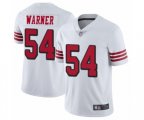 San Francisco 49ers #54 Fred Warner Limited White Rush Vapor Untouchable Football Jersey