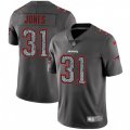 New England Patriots #31 Jonathan Jones Gray Static Vapor Untouchable Limited NFL Jersey
