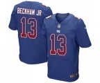 New York Giants #13 Odell Beckham Jr Elite Royal Blue Home Drift Fashion Football Jersey