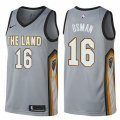 Cleveland Cavaliers #16 Cedi Osman Swingman Gray NBA Jersey - City Edition