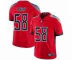 Tennessee Titans #58 Harold Landry Limited Red Inverted Legend Football Jersey