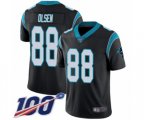 Carolina Panthers #88 Greg Olsen Black Team Color Vapor Untouchable Limited Player 100th Season Football Jersey