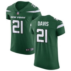 New York Jets #21 Ashtyn Davis Nike Gotham Green Vapor Limited Jersey