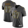 Pittsburgh Steelers #47 Mel Blount Gray Static Vapor Untouchable Limited NFL Jersey