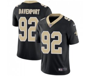New Orleans Saints #92 Marcus Davenport Black Team Color Vapor Untouchable Limited Player Football Jersey