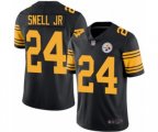 Pittsburgh Steelers #24 Benny Snell Jr. Limited Black Rush Vapor Untouchable Football Jersey