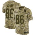 Oakland Raiders #86 Lee Smith Limited Camo 2018 Salute to Service NFL Jersey