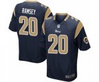 Los Angeles Rams #20 Jalen Ramsey Game Navy Blue Team Color Football Jersey