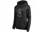 Women Seattle Mariners Platinum Collection Pullover Hoodie Black