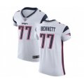 New England Patriots #77 Michael Bennett White Vapor Untouchable Elite Player Football Jersey