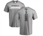 Jacksonville Jaguars #9 Logan Cooke Ash Backer T-Shirt