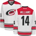 Carolina Hurricanes #14 Justin Williams Authentic White Away NHL Jersey