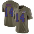 Buffalo Bills #14 Stefon Diggs Olive Stitched NFL Limited 2017 Salute To Service Jersey