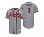 Ozzie Albies Atlanta Braves #1 Gray 2019 Mother's Day Flex Base Authentic Jersey