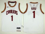 Cleveland Cavaliers #1 Derrick Rose White Home Stitched NBA Jersey