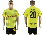 2017-18 Dortmund 20 RAMOS Home Soccer Jersey