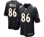 Baltimore Ravens #86 Nick Boyle Game Black Alternate Football Jersey