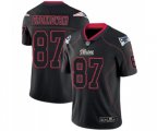New England Patriots #87 Rob Gronkowski Limited Lights Out Black Rush Football Jersey