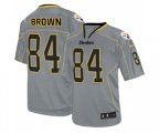 Pittsburgh Steelers #84 Antonio Brown Elite Lights Out Grey Football Jersey
