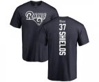 Los Angeles Rams #37 Sam Shields Navy Blue Backer T-Shirt