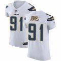 Los Angeles Chargers #91 Justin Jones White Vapor Untouchable Elite Player NFL Jersey