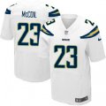 Los Angeles Chargers #23 Dexter McCoil Elite White NFL Jersey