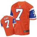 Denver Broncos #7 John Elway Elite Orange Throwback NFL Jersey