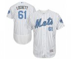 New York Mets Walker Lockett Authentic White 2016 Father's Day Fashion Flex Base Baseball Player Jersey