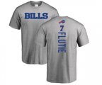 Buffalo Bills #7 Doug Flutie Ash Backer T-Shirt