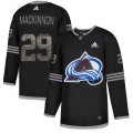 Colorado Avalanche #29 Nathan MacKinnon Black Authentic Classic Stitched NHL Jersey