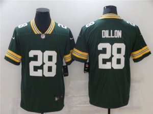 Green Bay Packers #28 A. J. Dillon Nike Green Vapor Limited Jersey