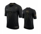 New Orleans Saints #7 Taysom Hill Black 2020 Salute to Service Limited Jersey
