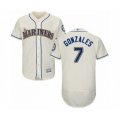Seattle Mariners #7 Marco Gonzales Cream Alternate Flex Base Authentic Collection Baseball Player Jersey