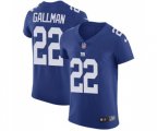 New York Giants #22 Wayne Gallman Royal Blue Team Color Vapor Untouchable Elite Player Football Jersey