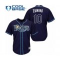 Tampa Bay Rays #10 Mike Zunino Authentic Navy Blue Alternate Cool Base Baseball Player Jersey